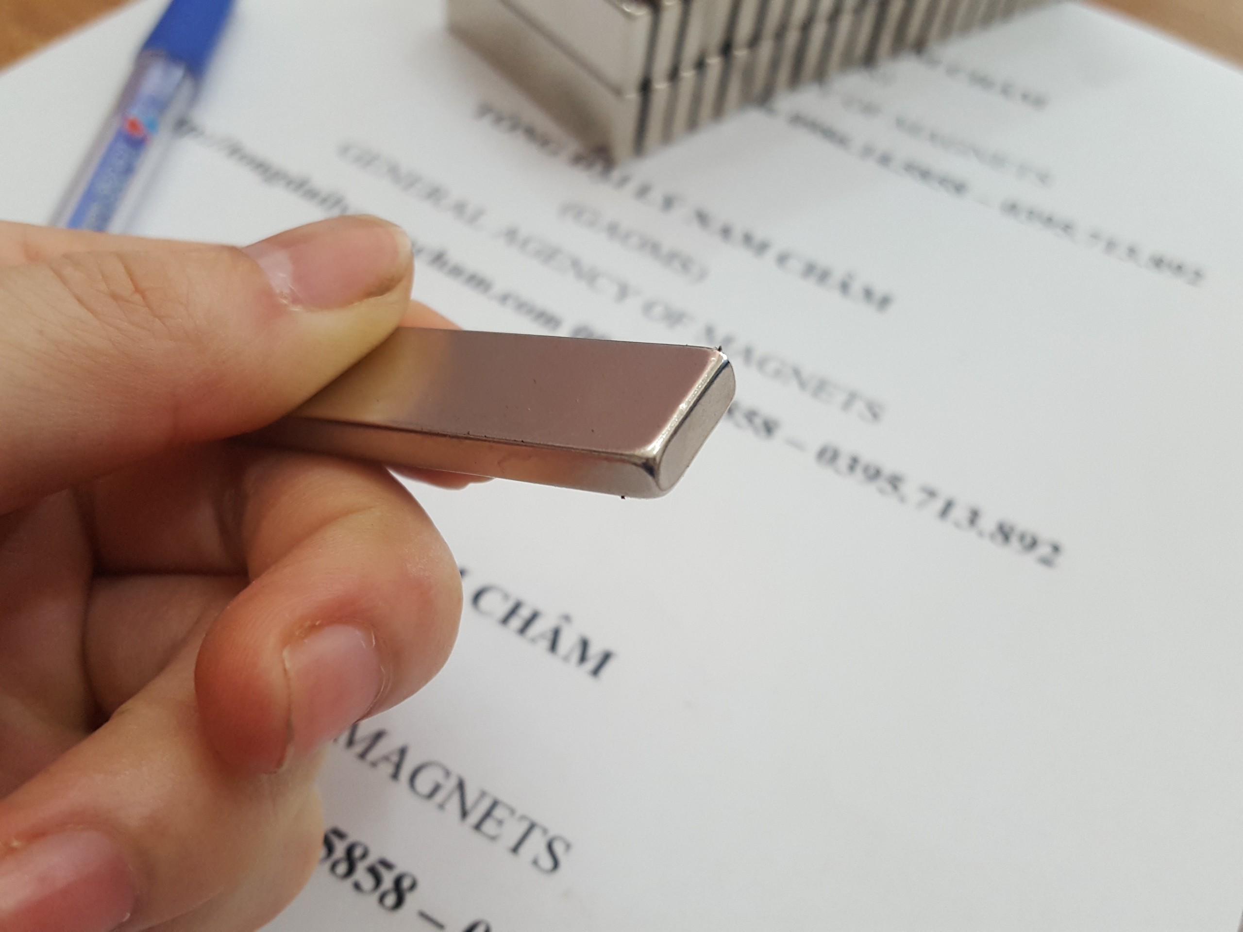 5 viên nam châm đất hiếm 50x15x5mm
