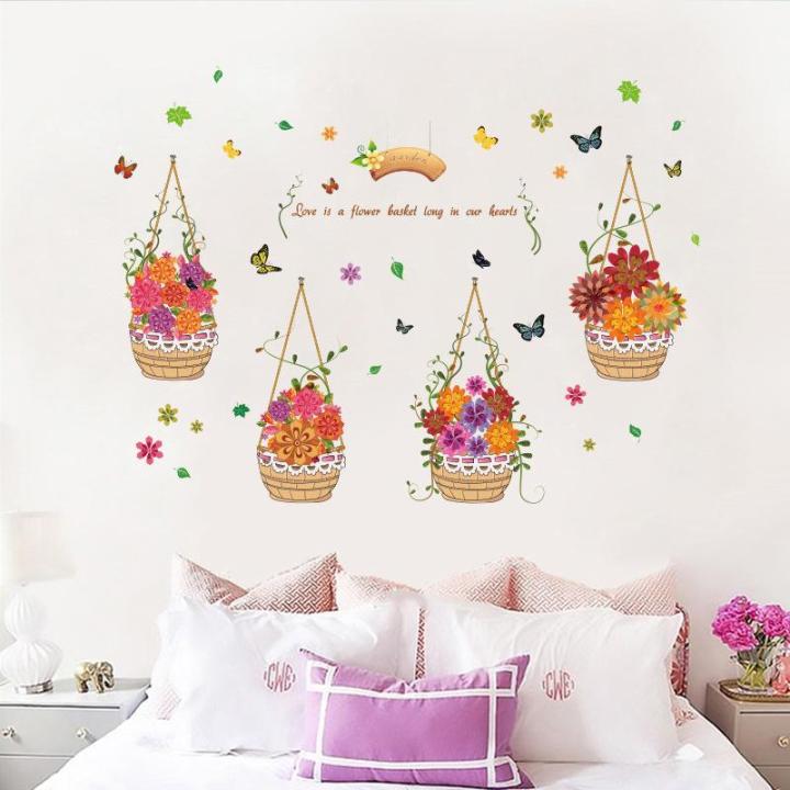Decal dán tường Flower love Sticker Tranh Dán Tường XL7217- Decal dán tường cây xanh ,Decal dán tường hoa lá