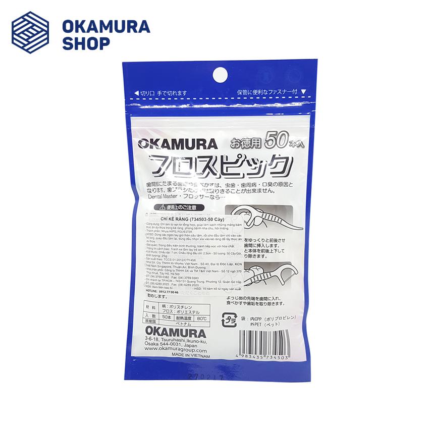 [HCM]Tăm chỉ nha khoa Okamura 50P