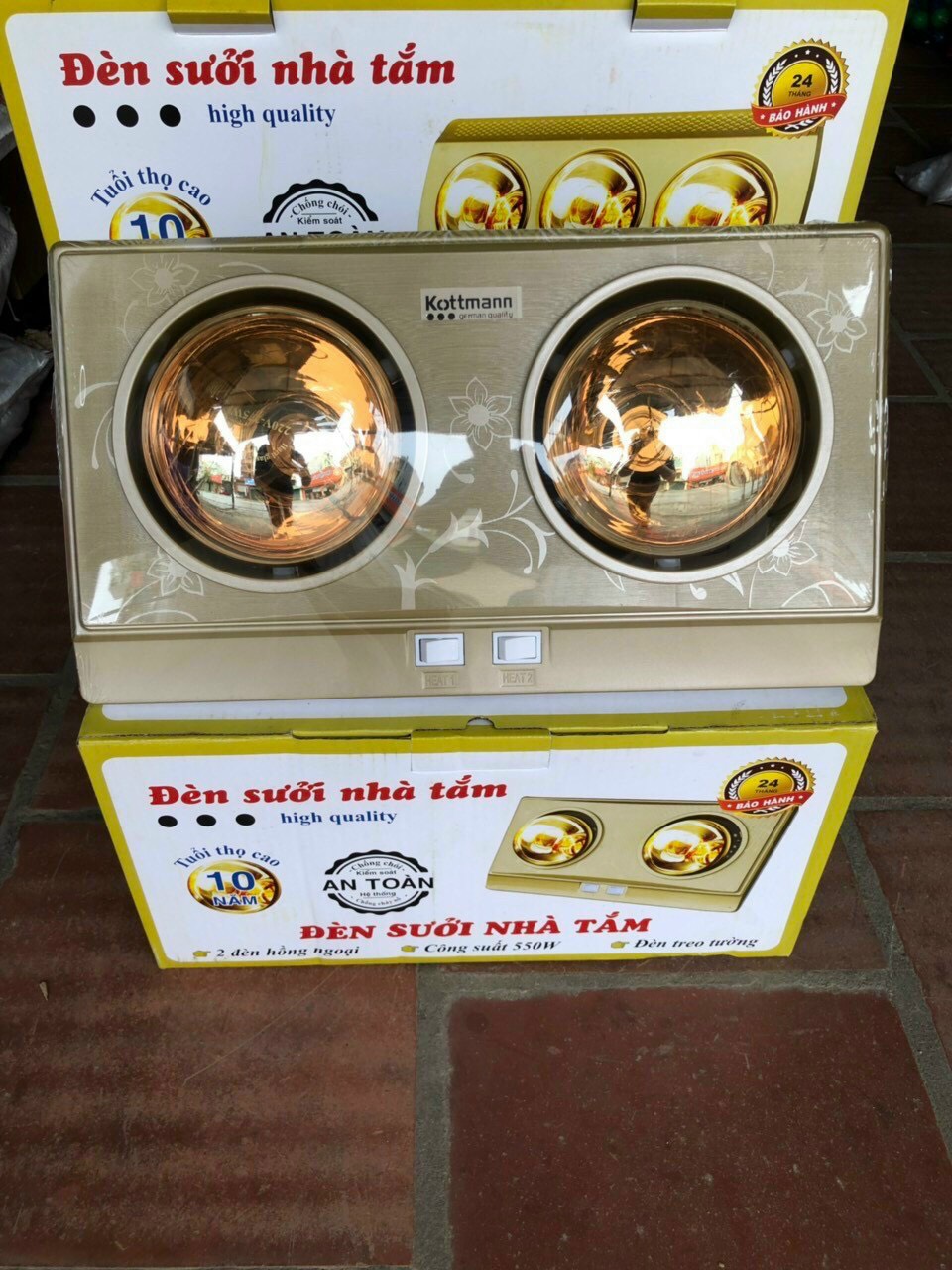 Đèn Sưởi Nhà Tắm [ Bảo Hành 3 Năm]