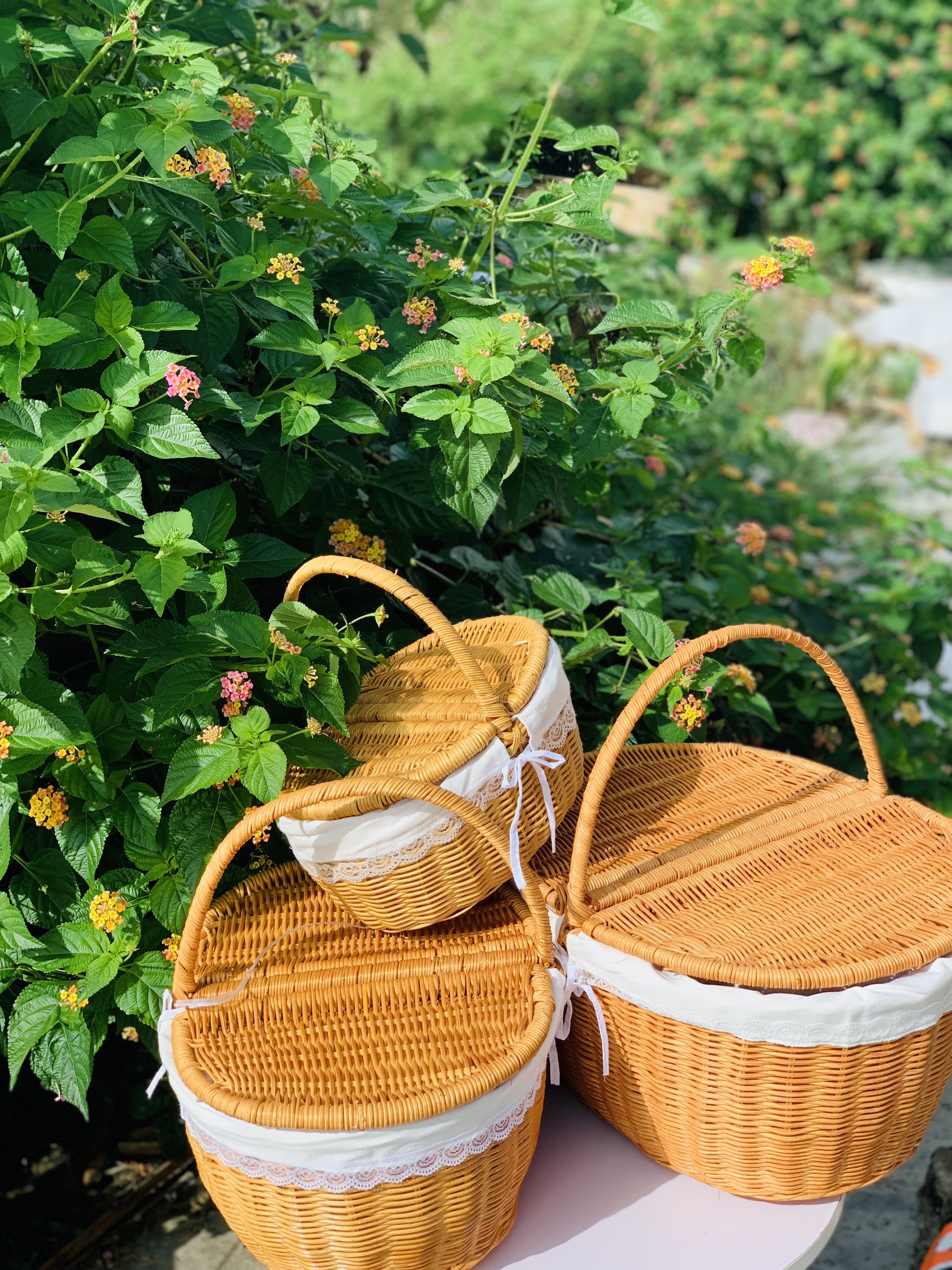 [Top 1 Bán Chạy] Giỏ Đựng Đồ Đa Năng, Giỏ Mây Đựng Đồ Đi Dã Ngoại Picnic Siêu Tiện Dụng Hàng Handmade Pinic Chup hình studio