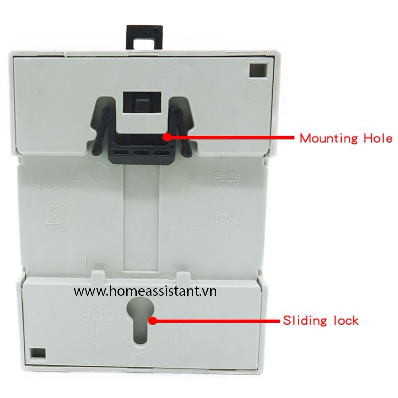 Case Nhựa Cài Thanh Din-Rail Tủ Điện Cho Raspberry Pi 4