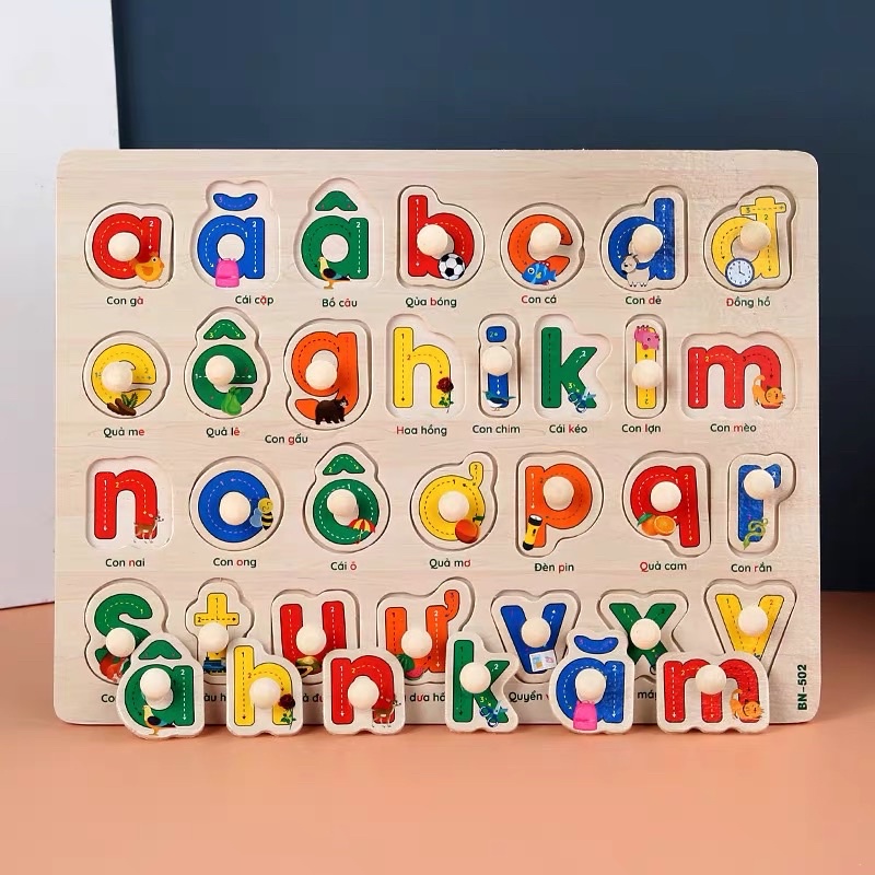 Bảng gỗ chữ cái Tiếng Việt có NÚM