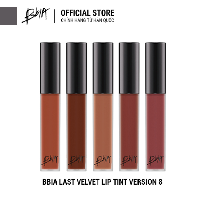 [Mới] Son kem lì Bbia Last Velvet Lip Tint version 8 5g ( 5 Màu ) giá rẻ