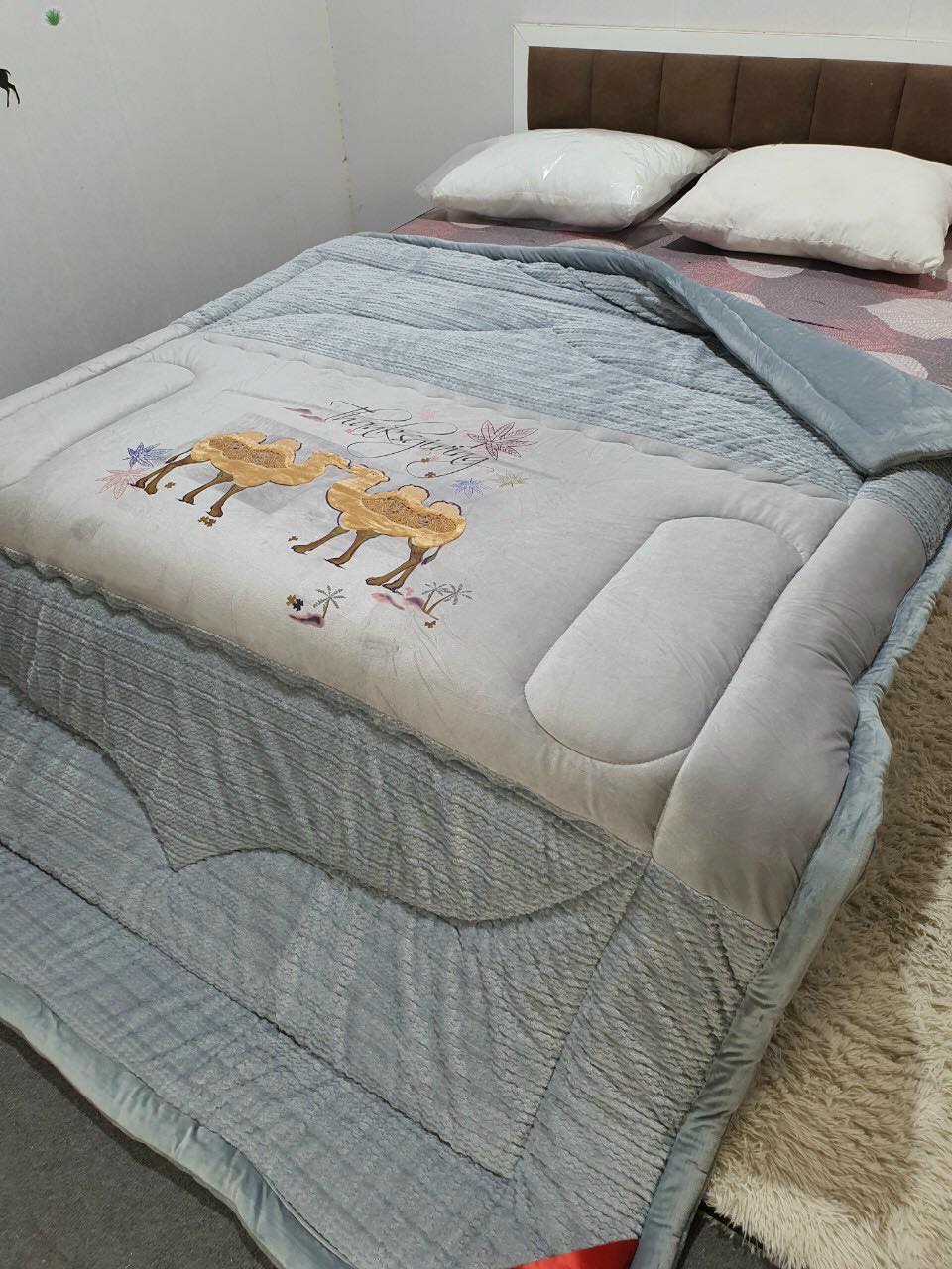 Chăn lông cừu lạc đà siêu ấm, siêu mềm mịn dành cho ngày đại hàn nặng 4.5kg