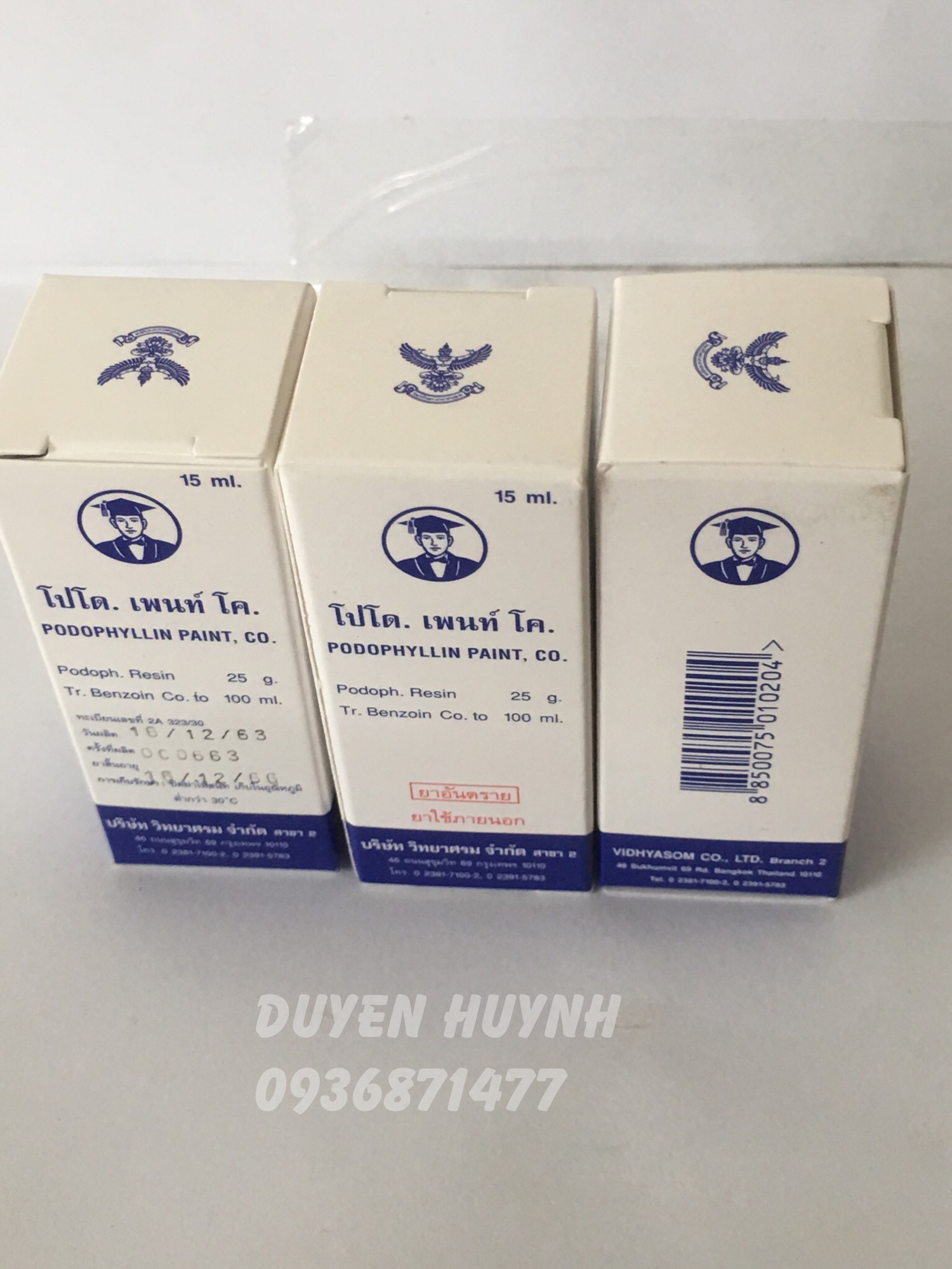 [HCM]Podophyllin 25% thái lan chai 15ml
