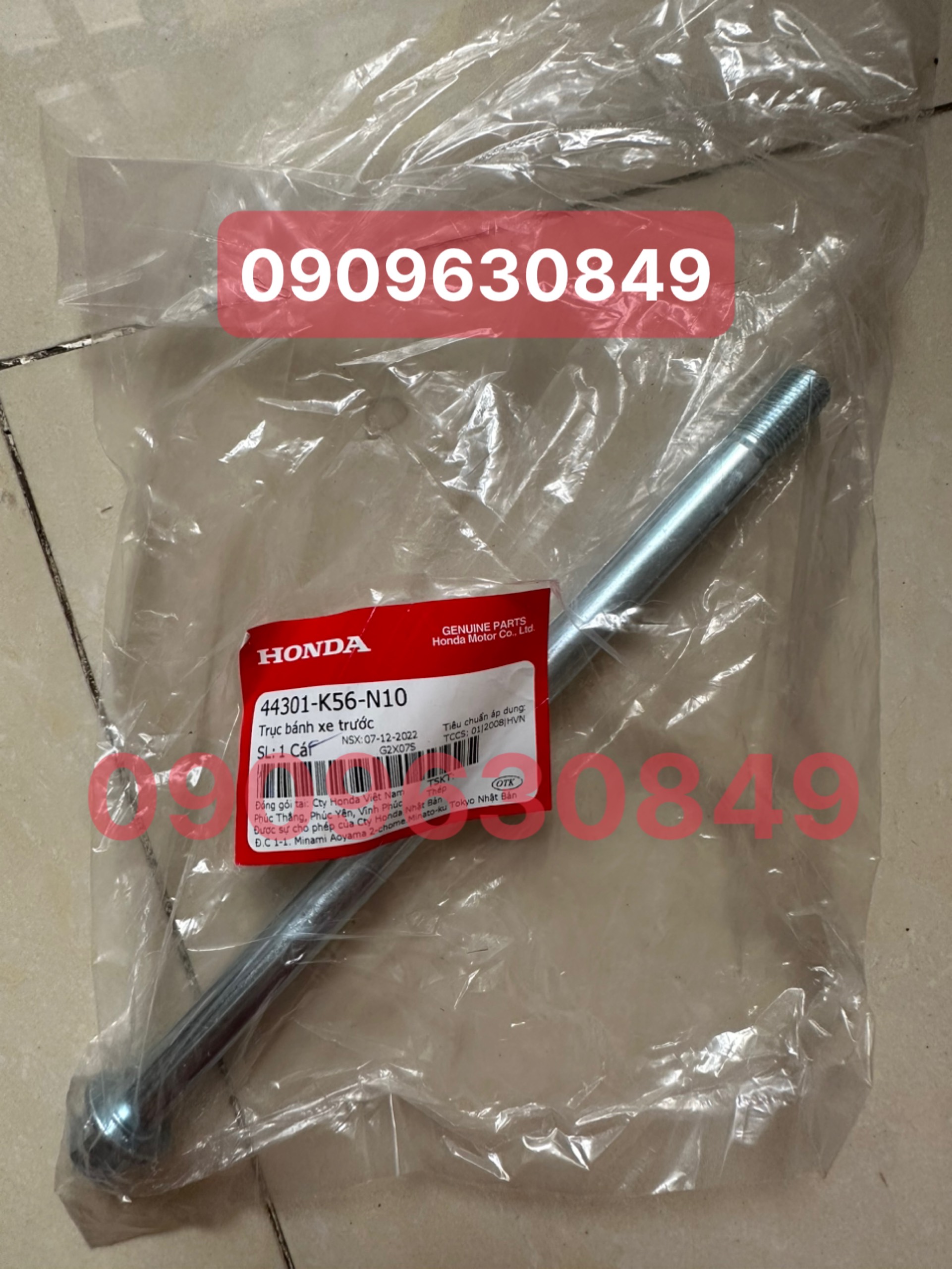 CỐT BÁNH TRƯỚC WINNER V1 ĐỜI 2016-2018 ZIN HÃNG HONDA