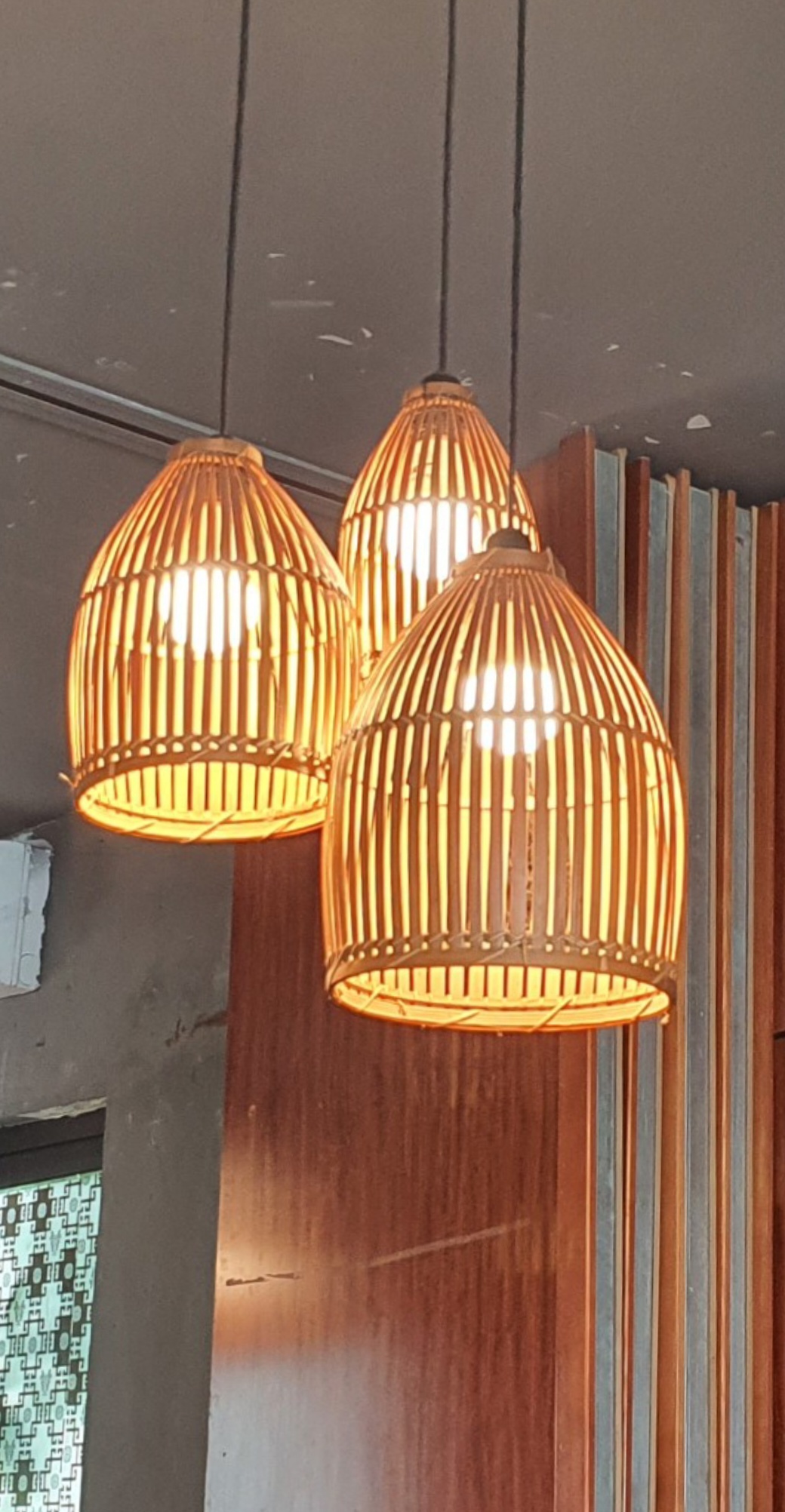 Bộ 3 chao đèn tre size 15.20.25cm, đèn mây tre đèn lồng tre (LH 0978945425)