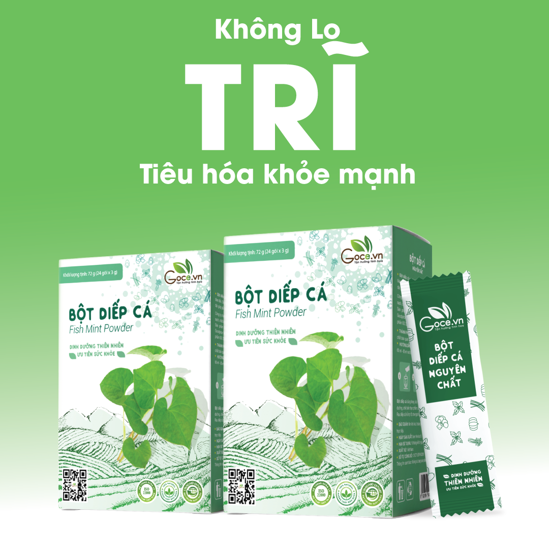 Bột diếp cá nguyên chất Goce - 72g (24 gói x 3g)
