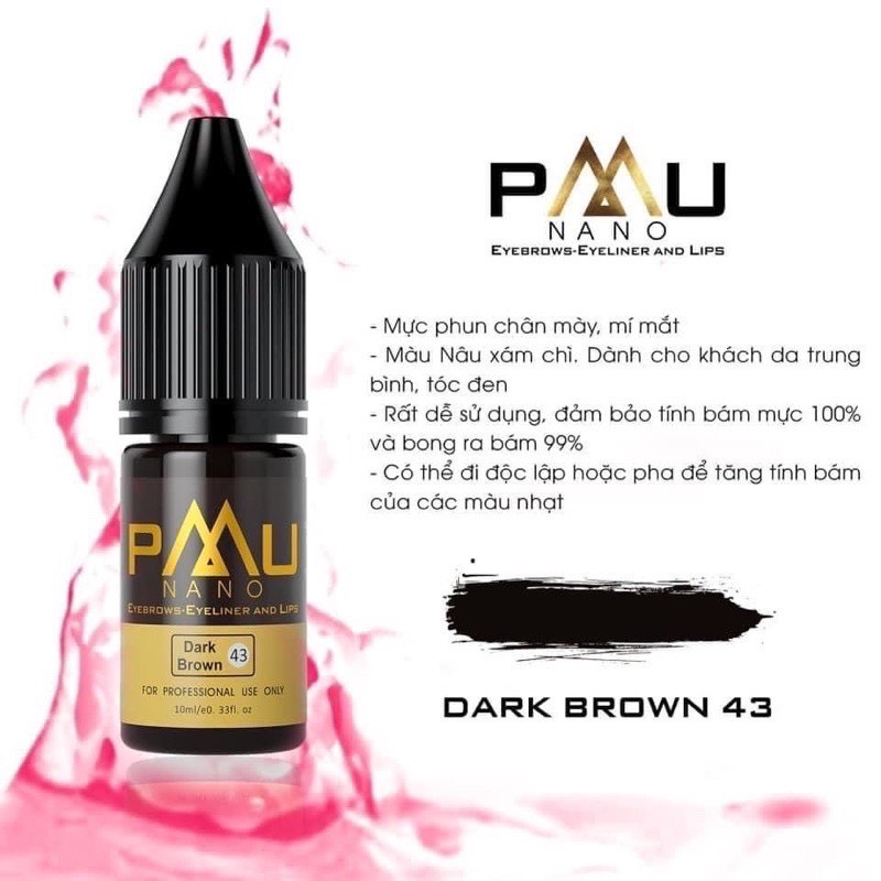 [CHÍNH HÃNG] Mực PMU , Fullsize 10ml