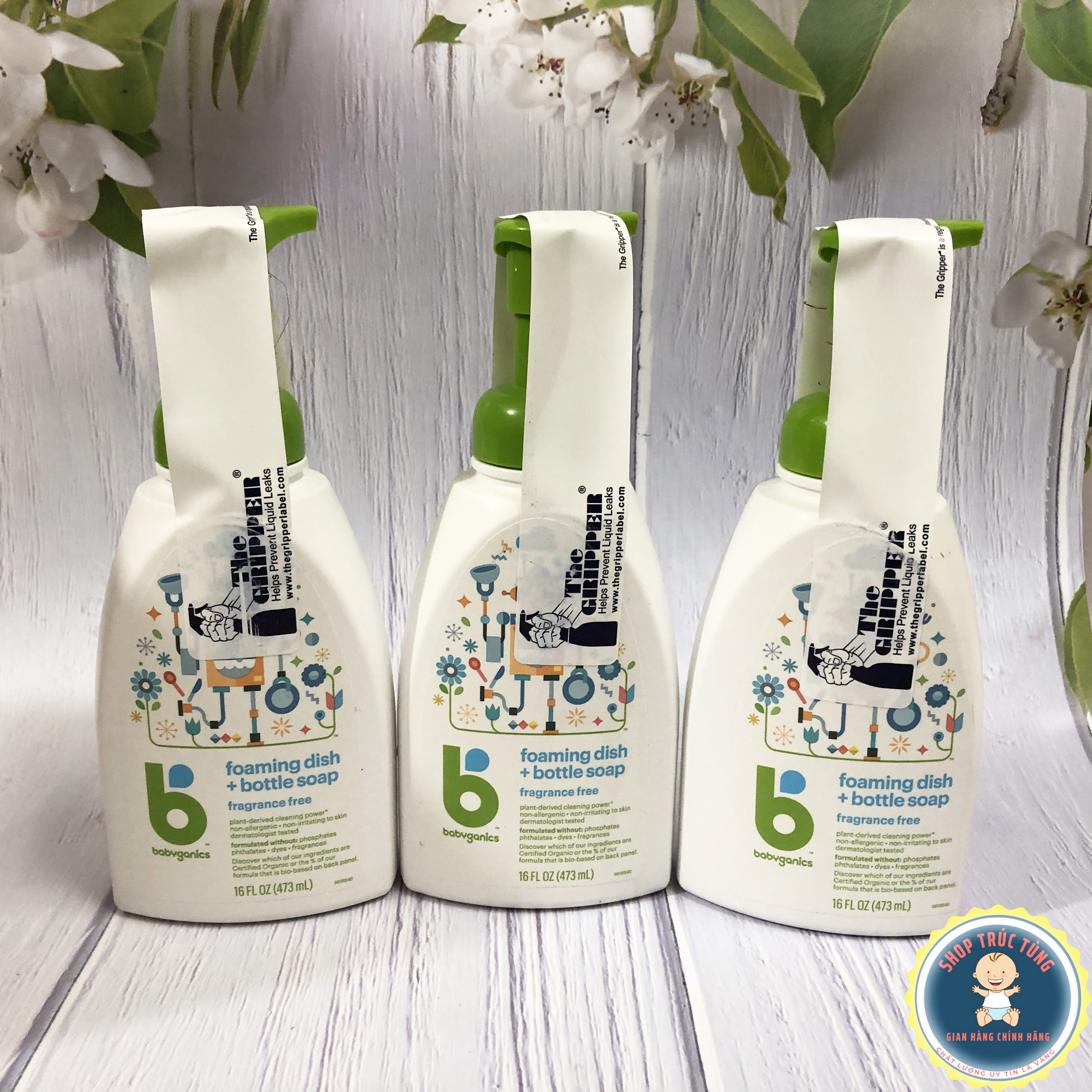 NƯỚC RỬA BÌNH SỮA BABYGANICS( USA) 473ml