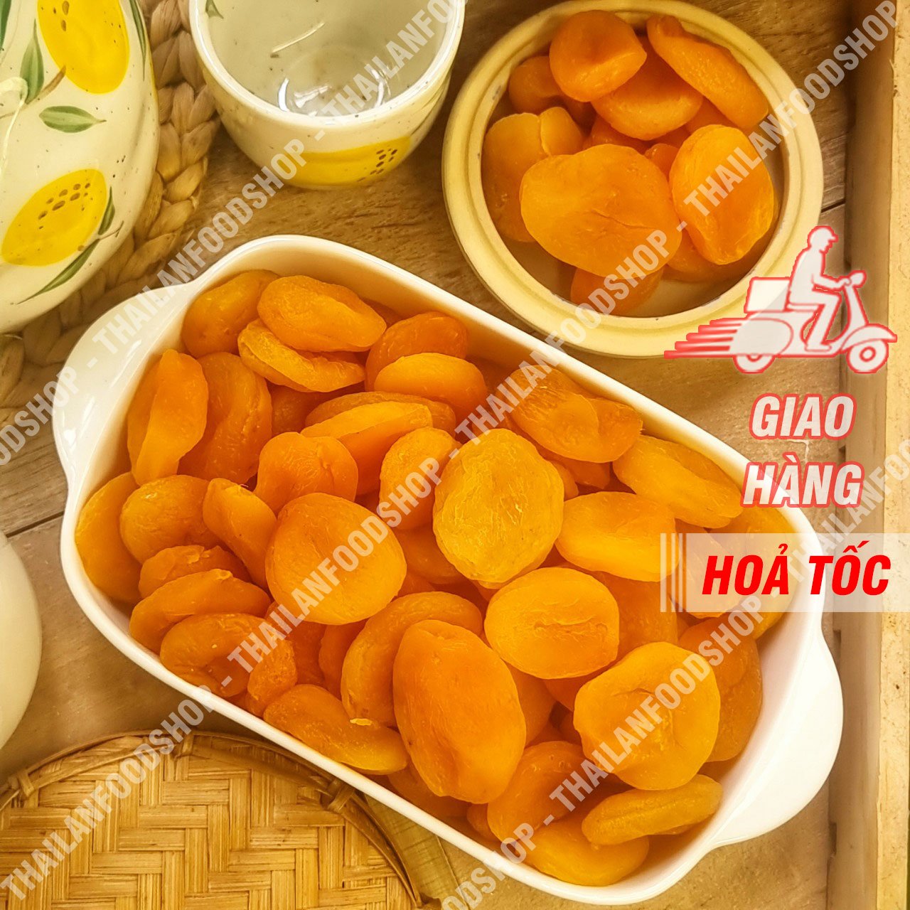 Mơ Sấy Dẻo Không Hạt Thổ Nhĩ Kỳ - Lon 500gr