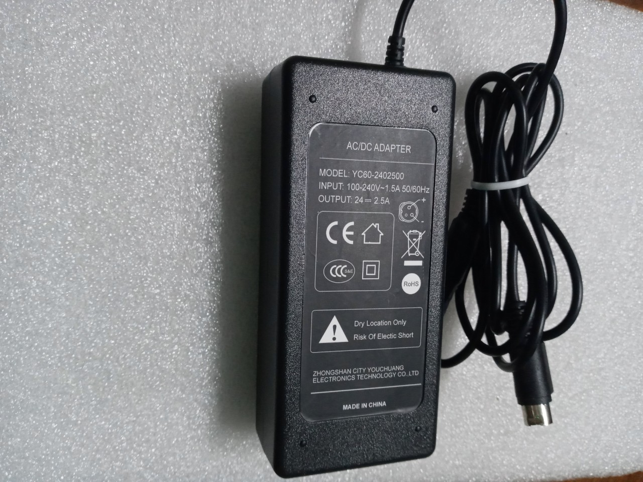 Adapter nguồn 24V 2.5A (4 pin ) máy in Bill