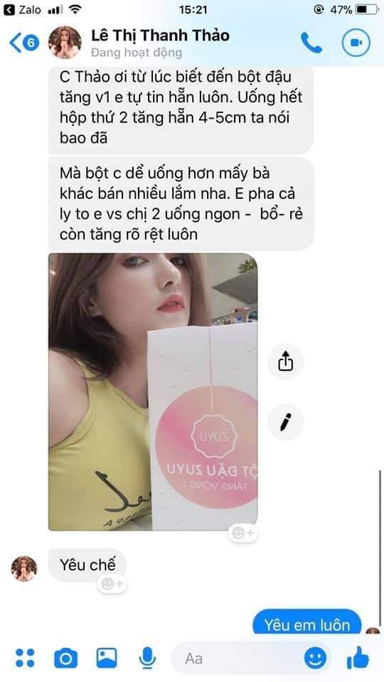 [HCM]BỘT ĐẬU ZUYU TĂNG VÒNG 1