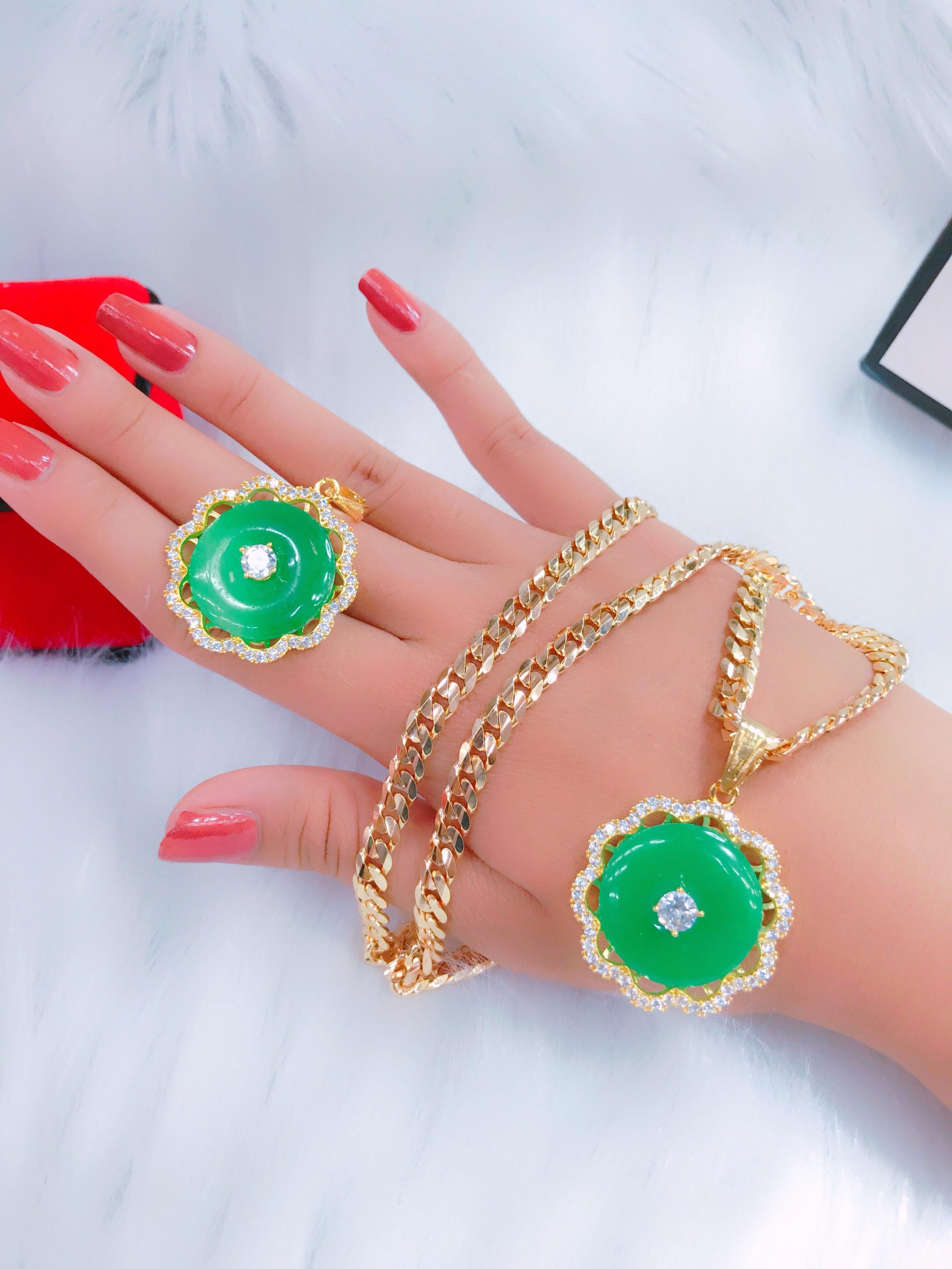 Dây Chuyền Nữ Thời Trang Mạ Vàng ( 01 Mặt + 01 Dây ) Mẫu TH.085(1).19.09 - Tặng Kèm Hộp Đẹp - Đi Tiệc, Đi Chơi Rất Sang - Tubi Cony