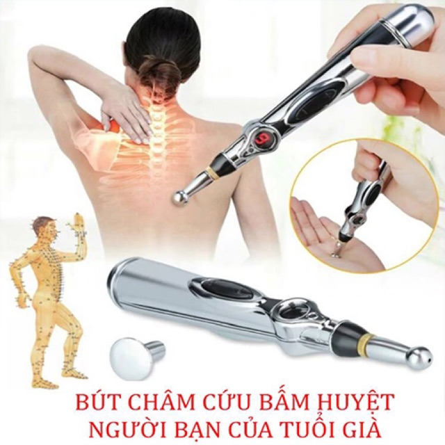 Bút Day Huyệt Xung Điện Châm Cứu Nam Châm Massage Trị Liệu Liệu pháp nam châm điện mà không xuyên qua da để làm Châm Cứu