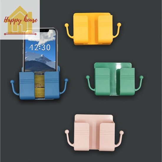 Wall Mounted Shelf With Phone Holder, Remote, Phone Holder With Convenient Hanger