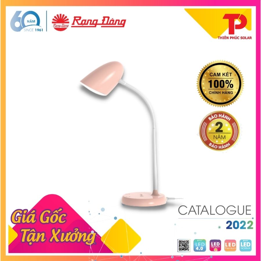 [Mẫu mới 2022] Đèn bàn bảo vệ thị lực Rạng Đông Model: RD-RL-38.PLUS 6W