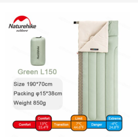 Túi ngủ cotton siêu nhẹ naturehike nh20msd05