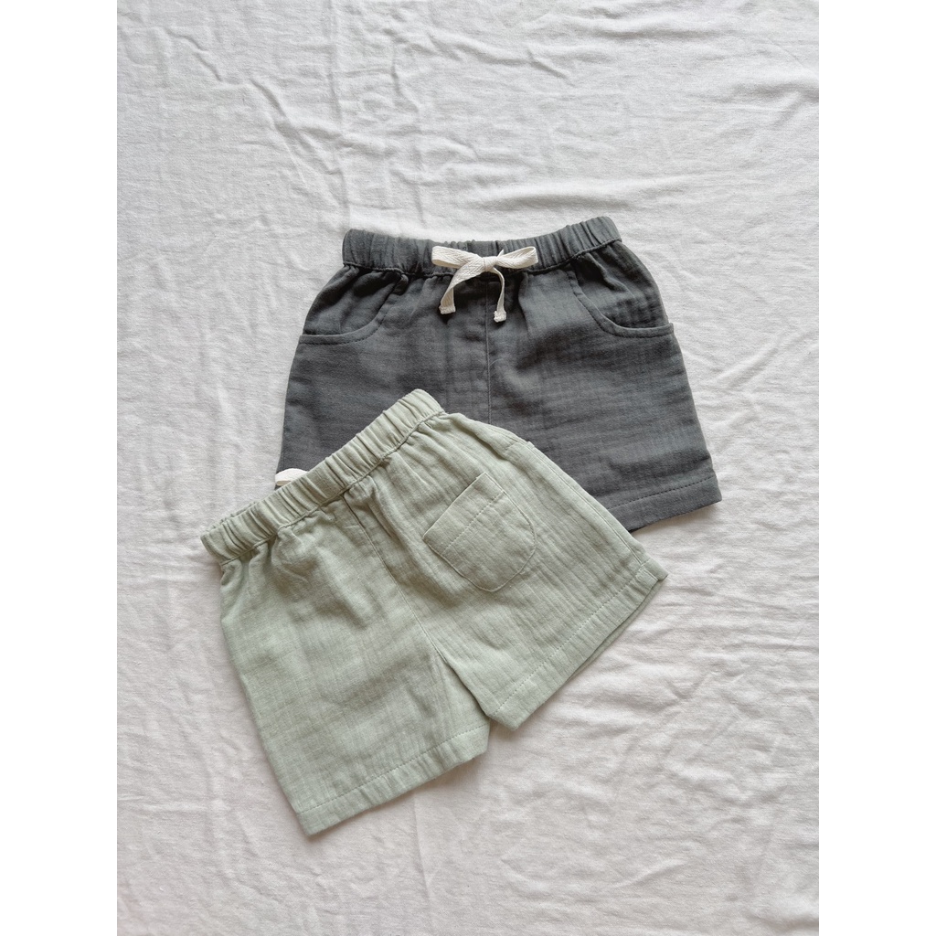 Muslin Leo Shorts Macro & Micro (Quần Đùi Xô Có Túi)