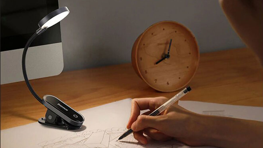Đèn đọc sách dạng kẹp Baseus Mini Clip Lamp DGRAD-0G