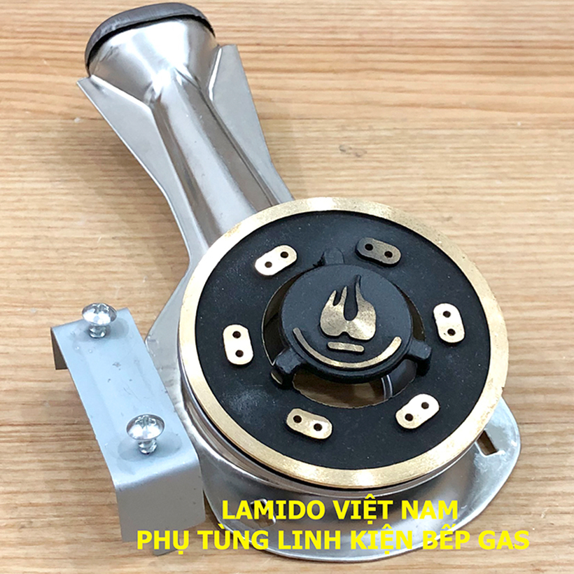 Điếu inox + Đầu Đốt sen chia lửa bếp gas chén đồng 78 loại LỚN  MS01- [ HỎA TỐC ] [LINH KIỆN] - ( Kèm Bass gắn + Vít)