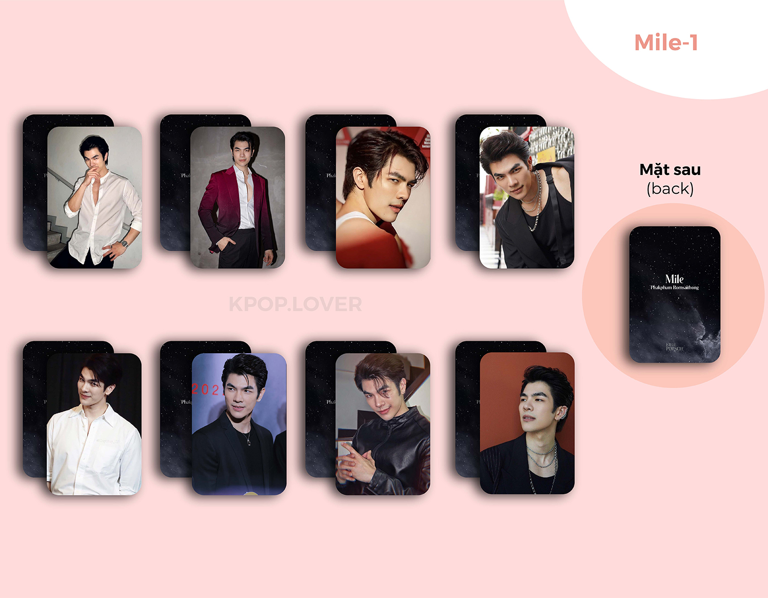 SET 8 CARD MILE PHAKPHUM - KinnPorsche