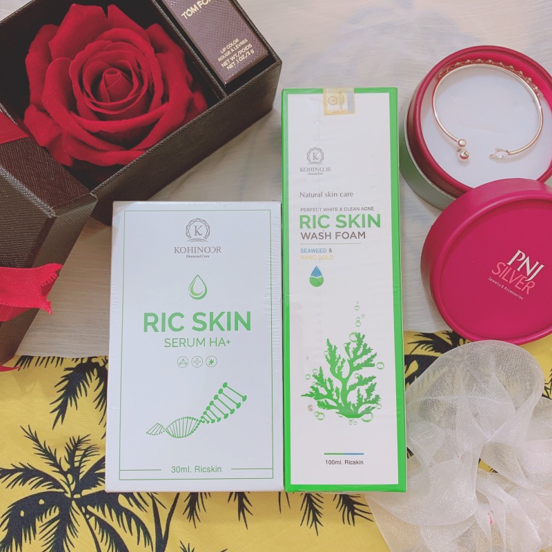 Combo serum và sữa rửa mặt Ric Skin