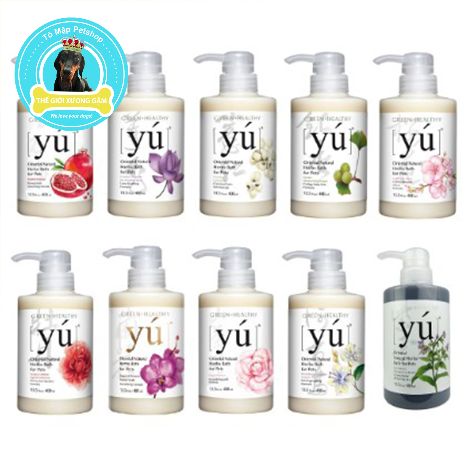 [CHAI HÃNG/11 MÙI] SỮA TẮM YU YÚ BESTSELLER ĐÀI LOAN CHO CHÓ 400ML