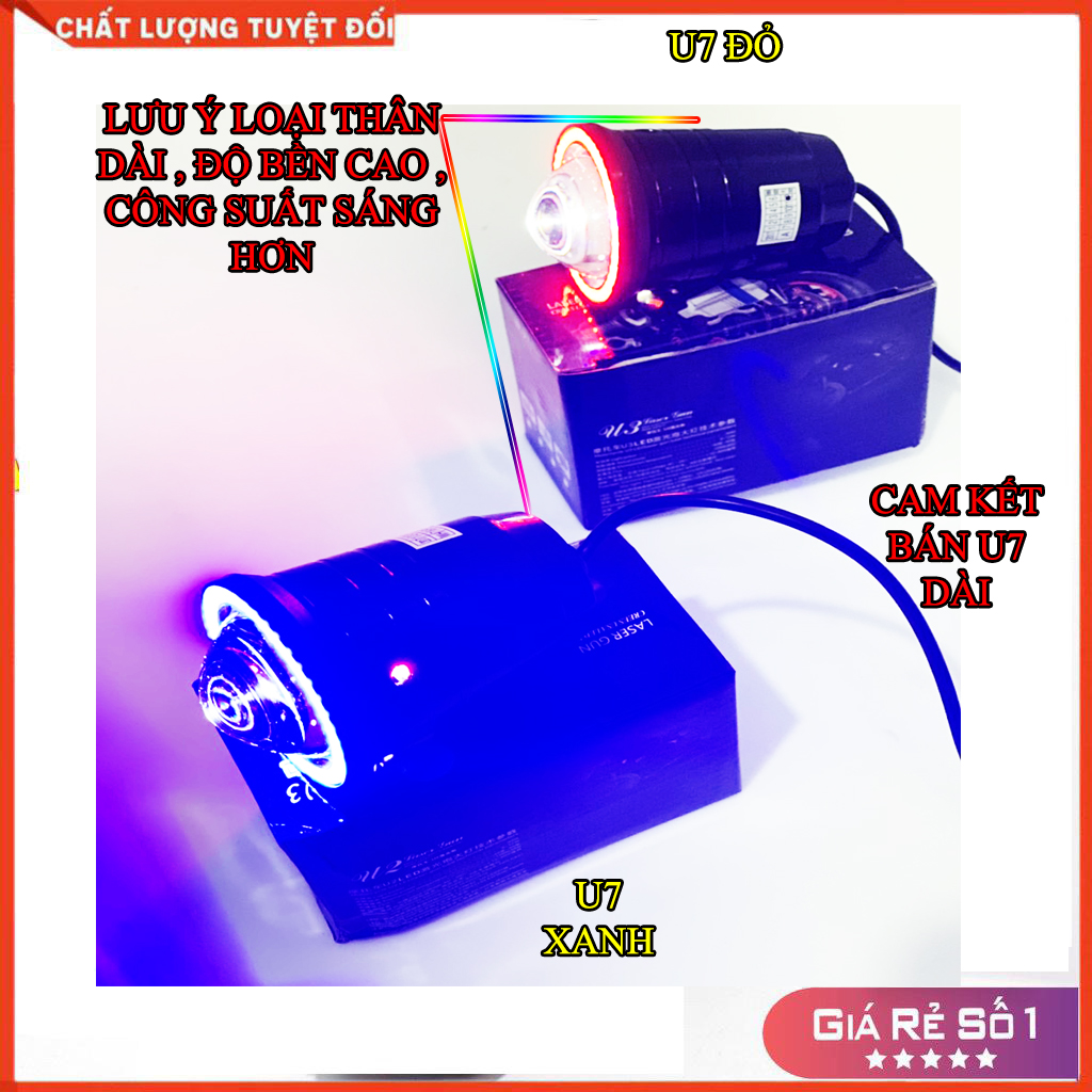 ĐÈN LED U7 TRỢ SÁNG, LẮP MẮT CÚ EXCITER 150, 135, WINNER