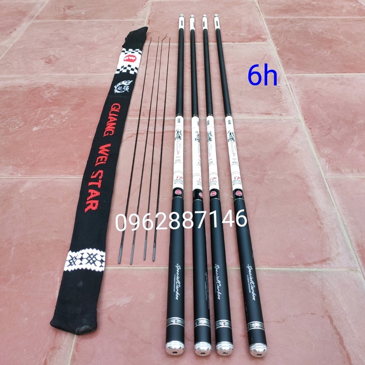cần câu tay gw 6h tải cá lớn tặng ngọn