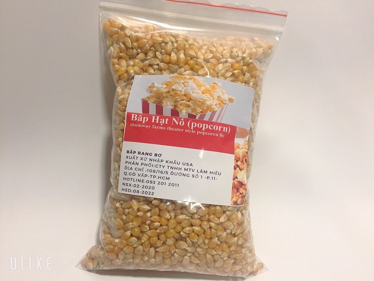 [HCM]BẮP HẠT NỔ POPCORN 400G