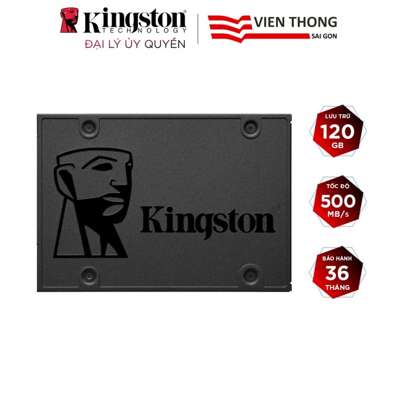 [ Chính hãng ] Ổ cứng 120GB SSD NOW Kingston A400  2.5 SATA III  - Bảo hành 3 năm đổi mới