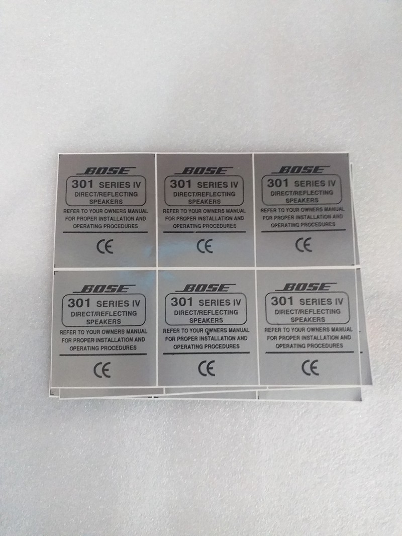 Tem decal dán thùng loa BOSE-301 - seri IV - giá 2 tem