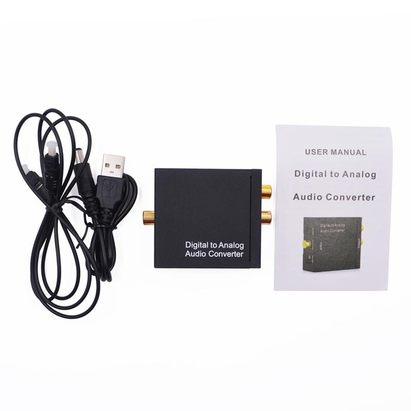 Digital to Analog Converter DAC Digital SPDIF Toslink to Analog Stereo