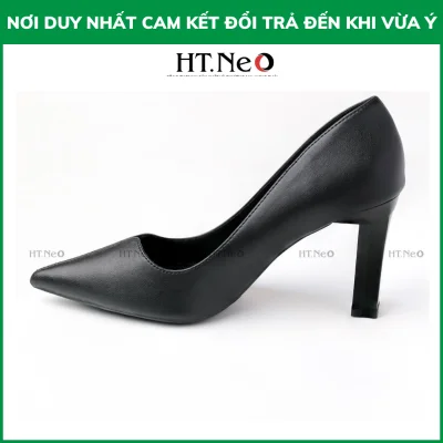 Giày cao gót nữ, giày công sở HT.NeO da cao cấp mũi nhọn gót nhọn thời trang ( cs164 -DE )