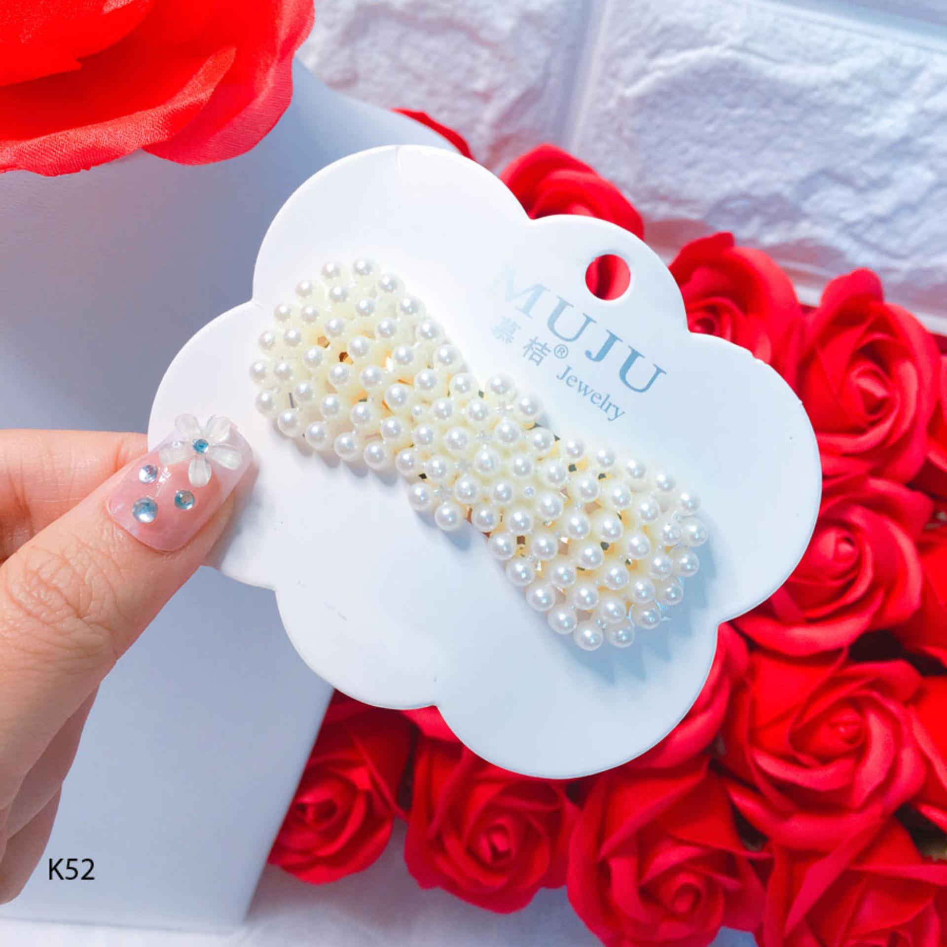 Kẹp tóc đính hạt siêu hot Hàn Quốc K52 - Long Tien
