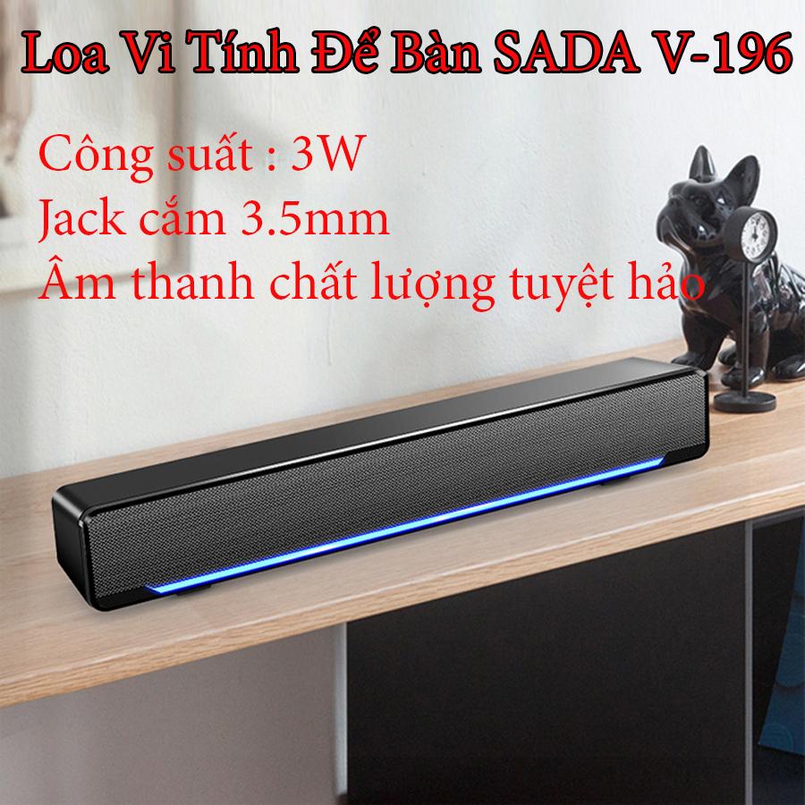 Loa máy tính,Loa vi tính để bàn, Loa nghe nhạc , Loa máy tính siêu trầm SADA V-196 , Âm Thanh Chân Thực Sống Động - Top 10 Loa Vi Tính Bán Chạy Nhất Thị Trường