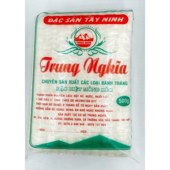 Bánh Tráng Vuông Siêu Mỏng. Trung Nghĩa