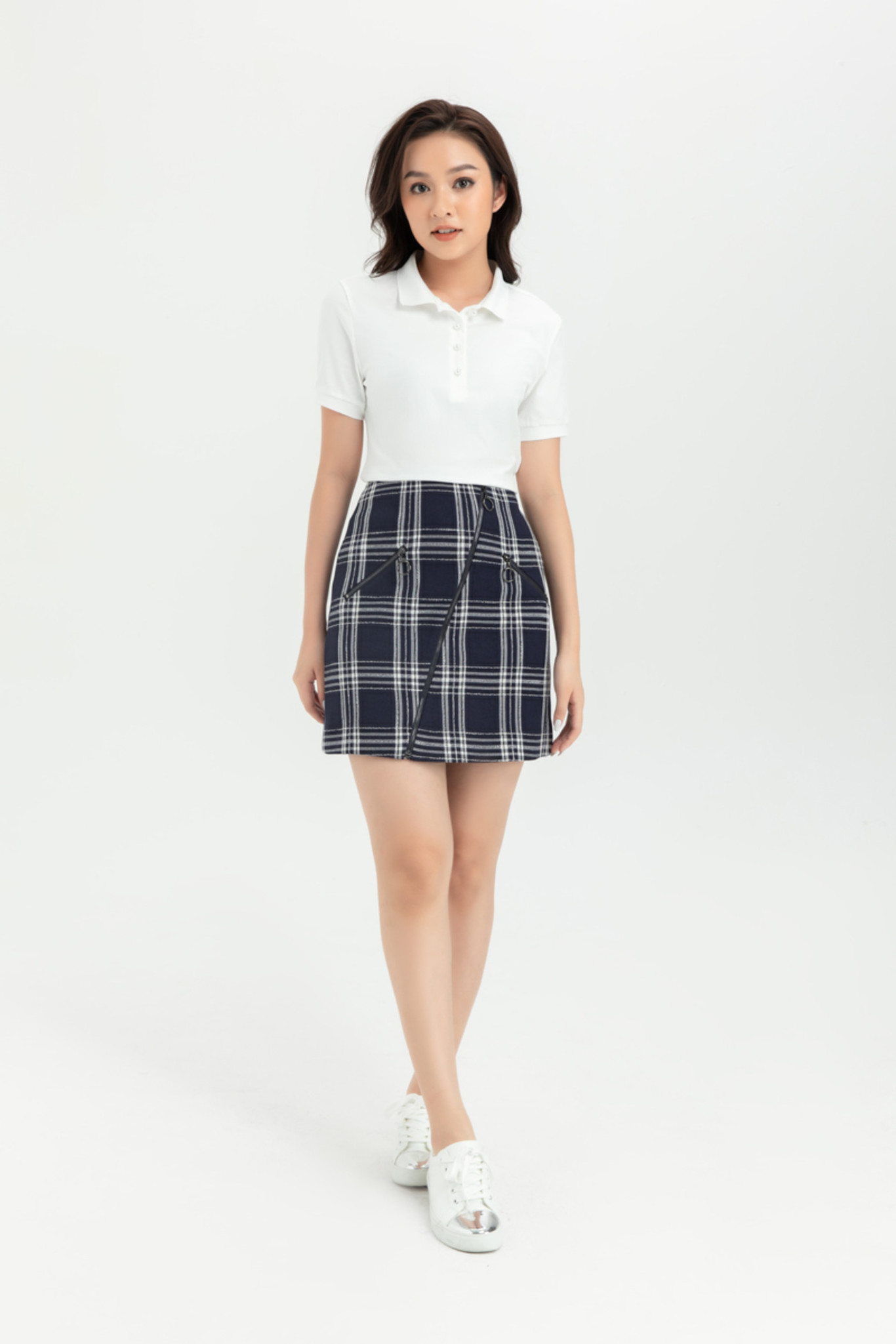 Áo Thun nữ Trơn Cổ Đức IVY moda MS 57P0154