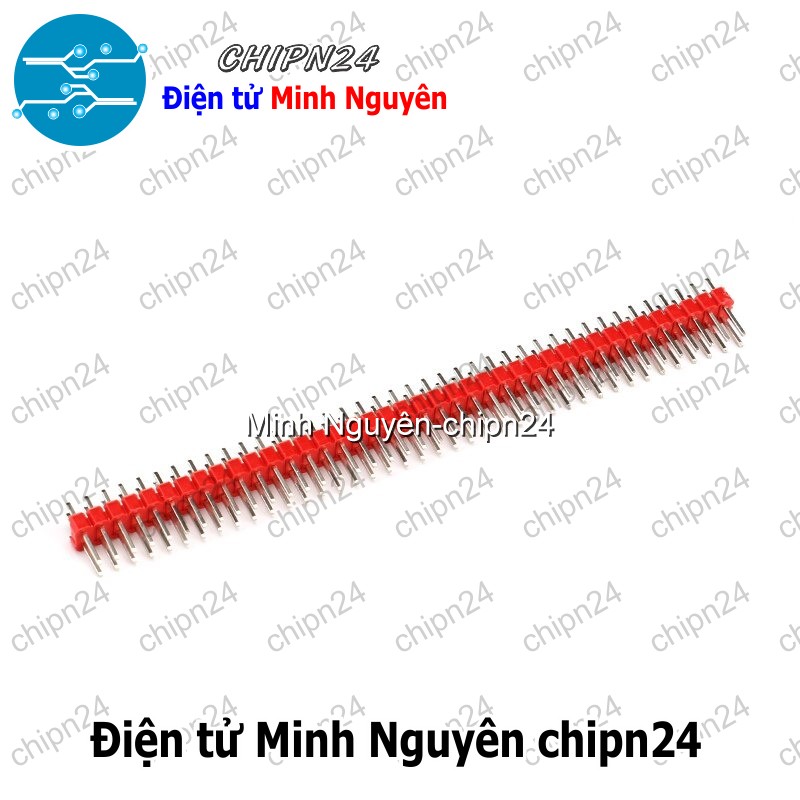[2 cây] (H55) Header Hàng rào Đực Đôi Thẳng 2.54MM 2x40p (Đen/Đỏ/Vàng/Xanh Lá/Dương/Trắng) - [Chọn Loại] - HHH.00080