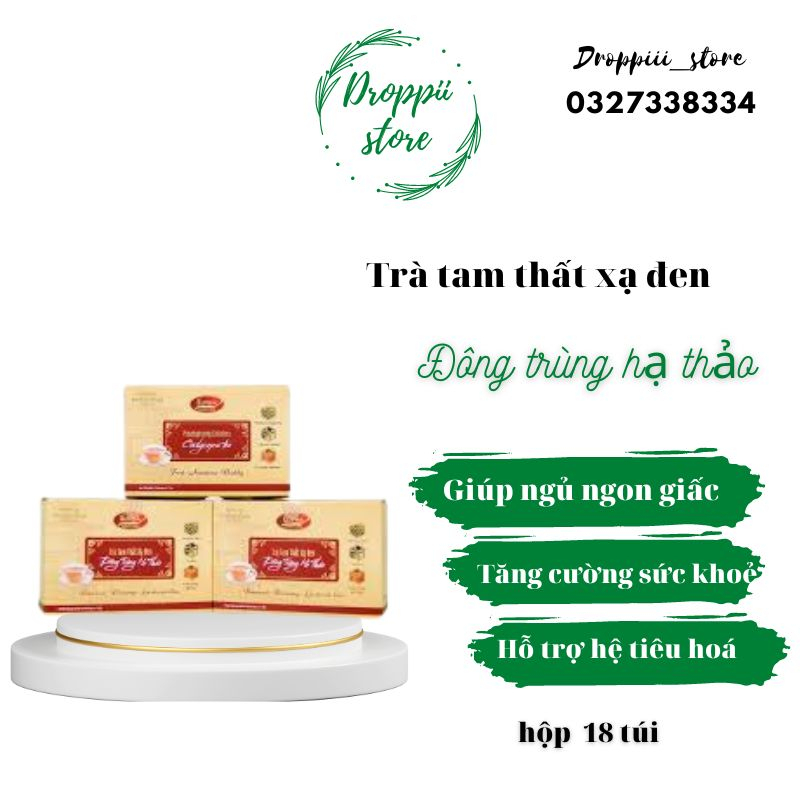 Trà tam thất xạ đen Đông trùng hạ thảo