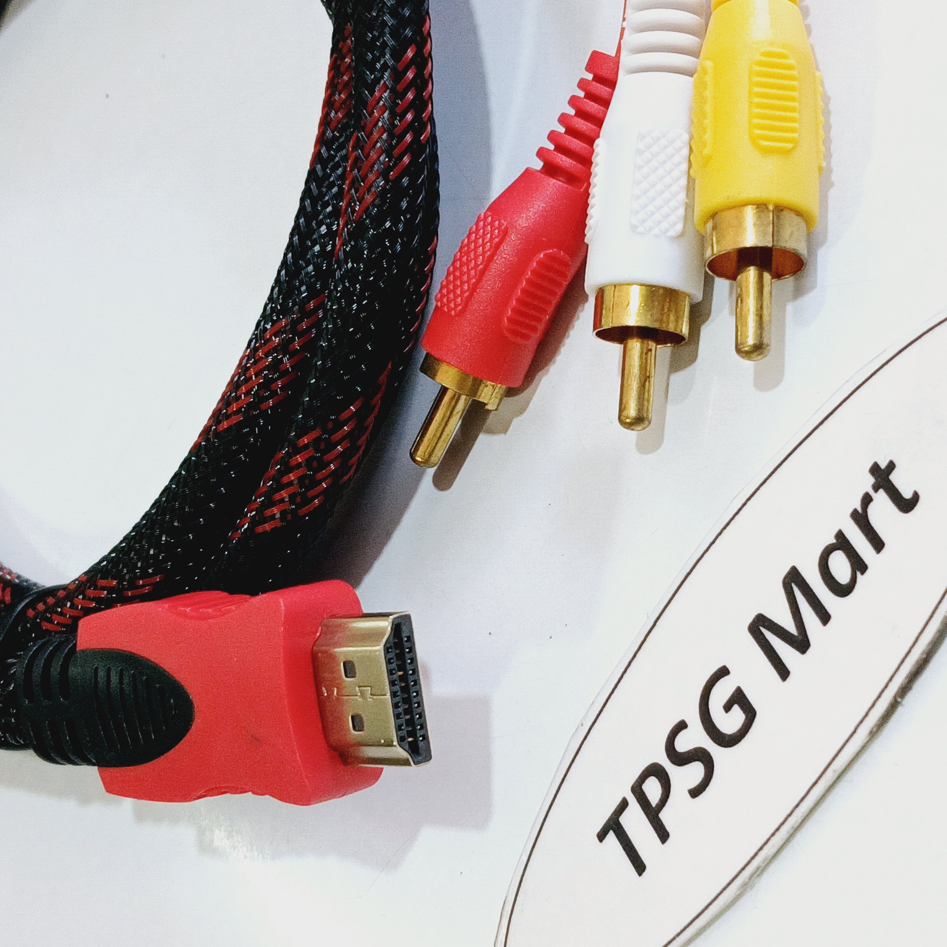 Đầu HDMI ra 3 AV (Cái) / Cáp HDMI ra 3 AV (Đực) 1.5m / (Chuẩn 3AV - 3RCA - RGB)