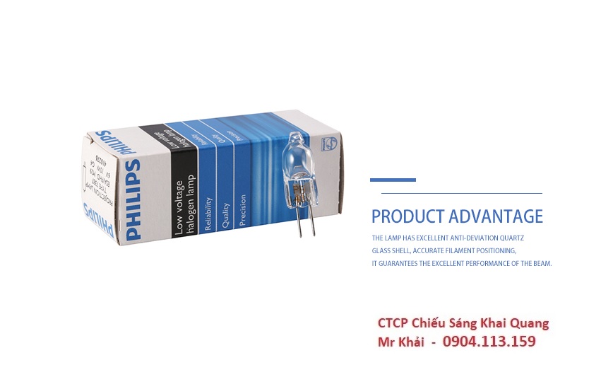 (SALE) Bóng đèn halogen Philips type 7387 6V 10W G4 Philips