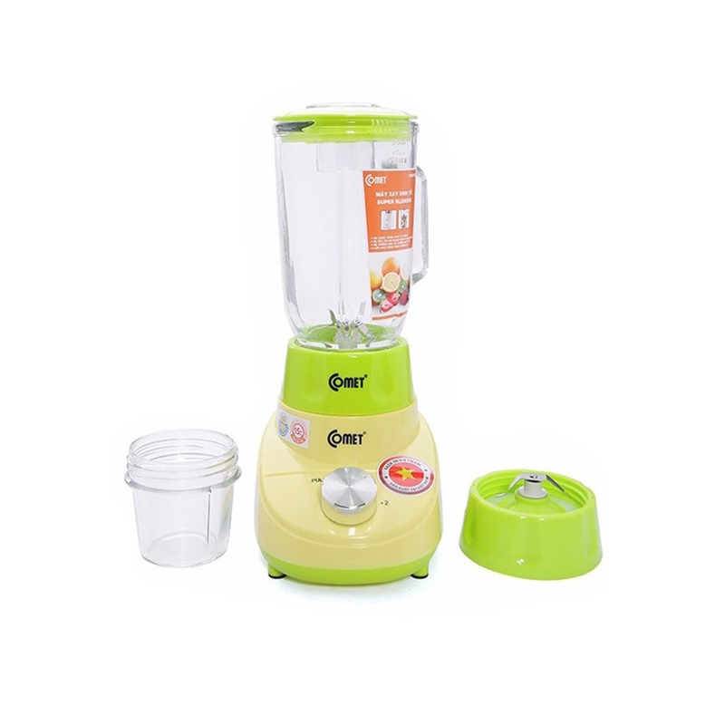 MÁY XAY SINH TỐ 2 CỐI THỦY TINH SIÊU BỀN COMET CM9976 ( 1.25 LÍT - BẢO VỆ CHỐNG QUÁ NHIỆT )