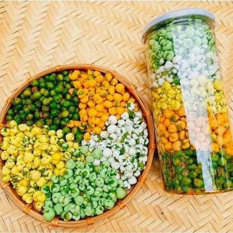 đậu hà lan mix 5 vị lon pet 300g