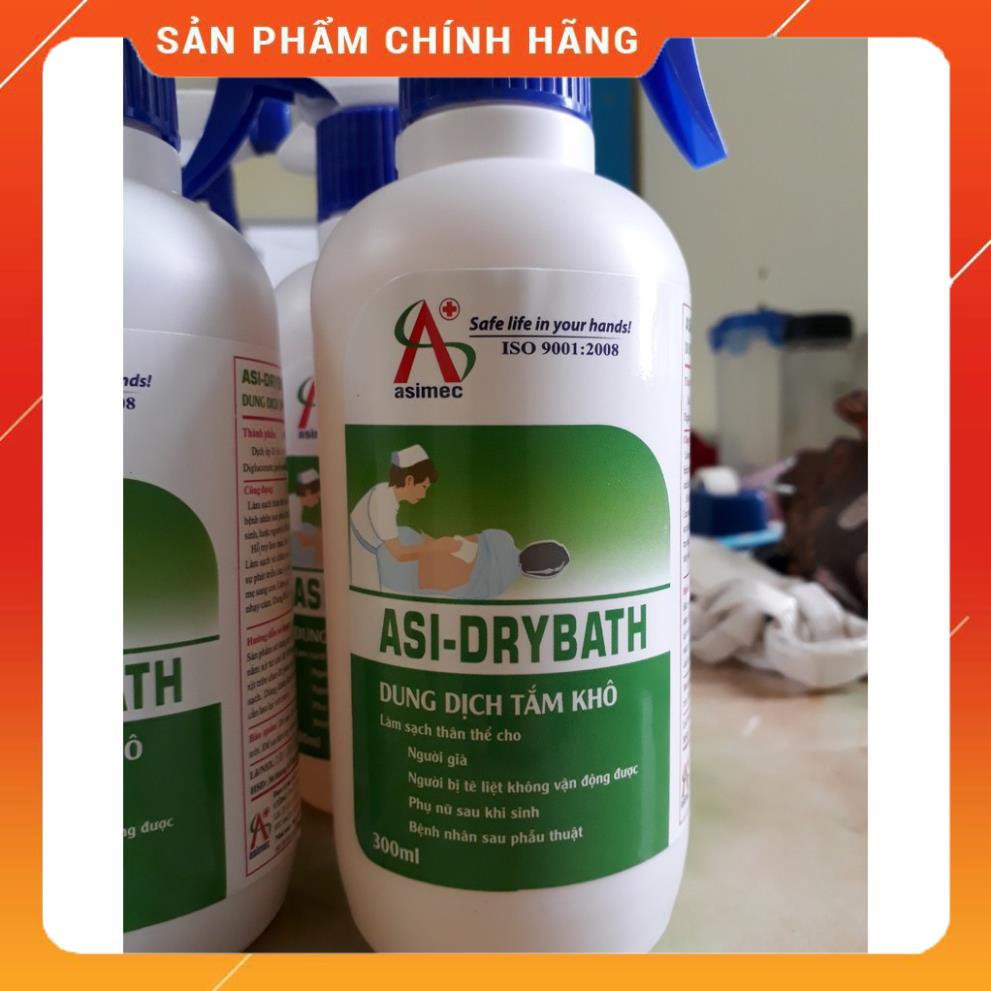 Dung dich tắm khô và gội khô ASI DRYBATH