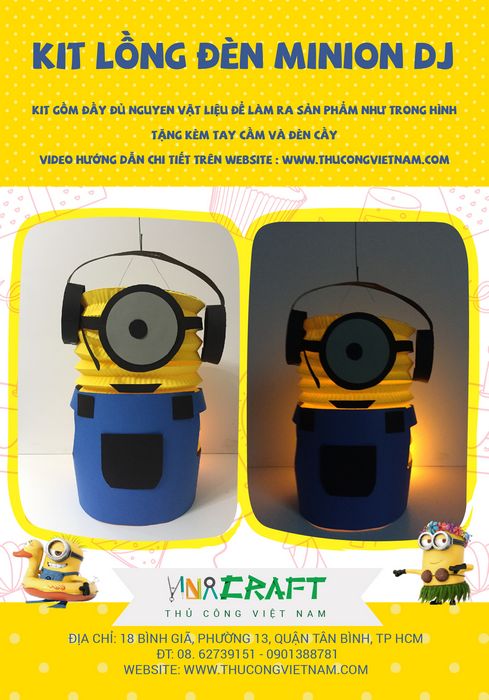 Kit lồng đèn Minion - Pikachu