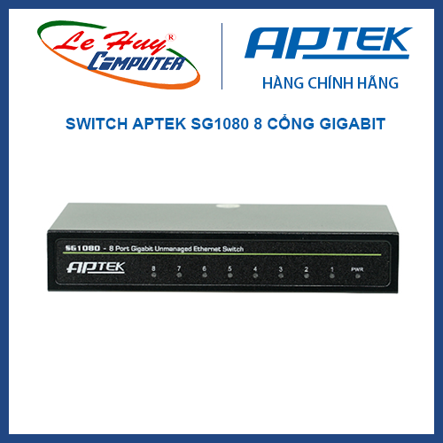 Thiết bị chia mạng - switch aptek sg1080 8 cổng gigabit