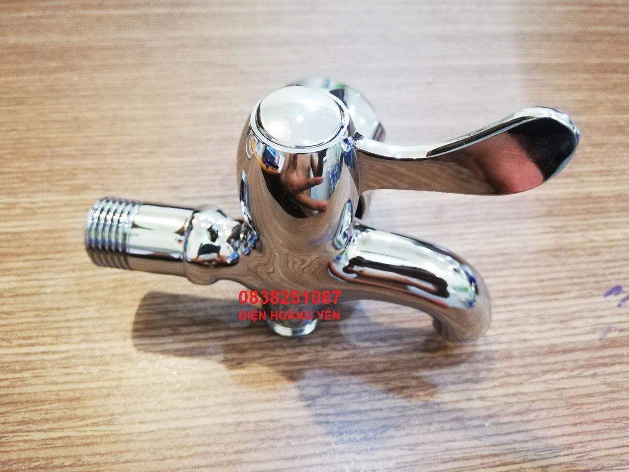 Vòi củ sen lạnh đồng thau mạ croom dùng nước lạnh